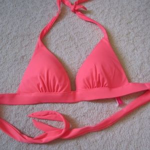Victoria's Secret Swim~Coral Pink Bikini Top~Size Medium
